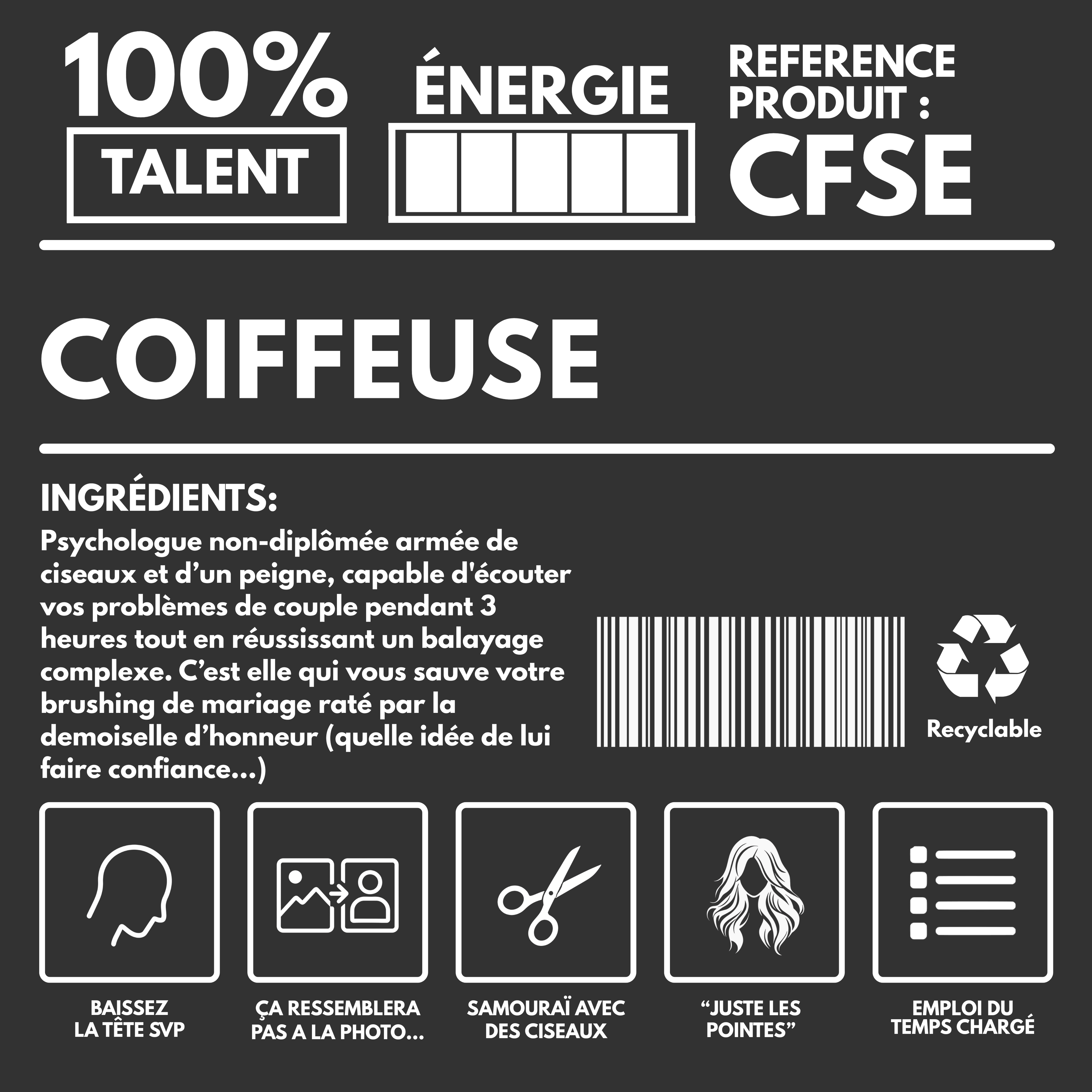 T-Shirt POV COIFFEUSE