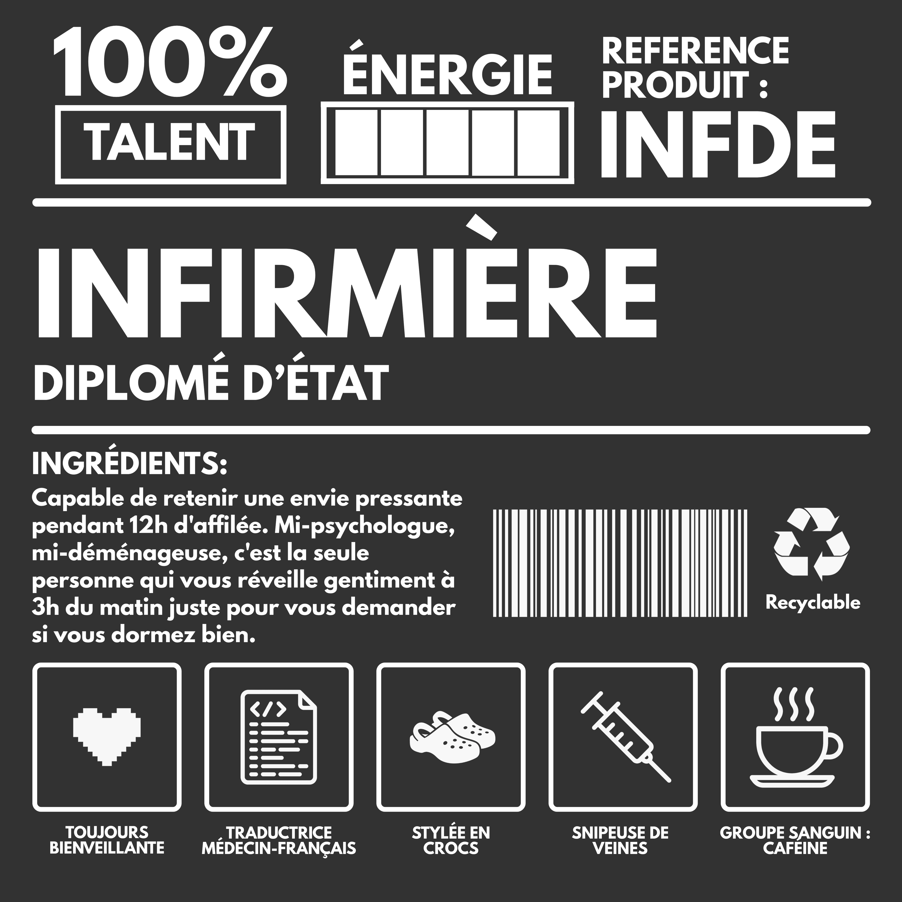 T-Shirt POV INFIRMIÈRE